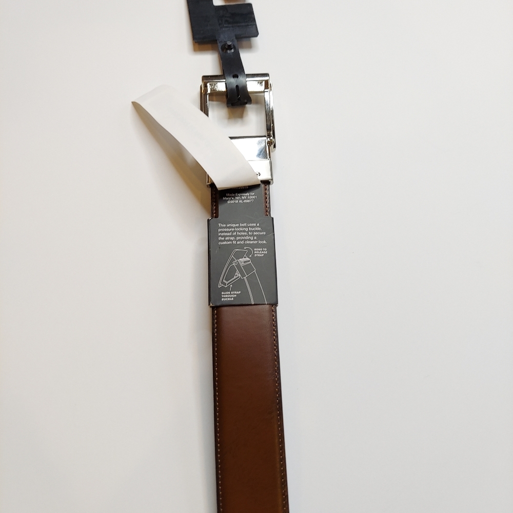 Alfani Men's Dress Reversible Belt Black /Brown - Picture 3 of 3